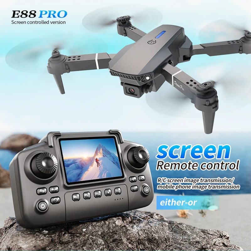 طائرة بدون طيار احترافية E88 P - مراجعة Drone Camera Hd وسعره