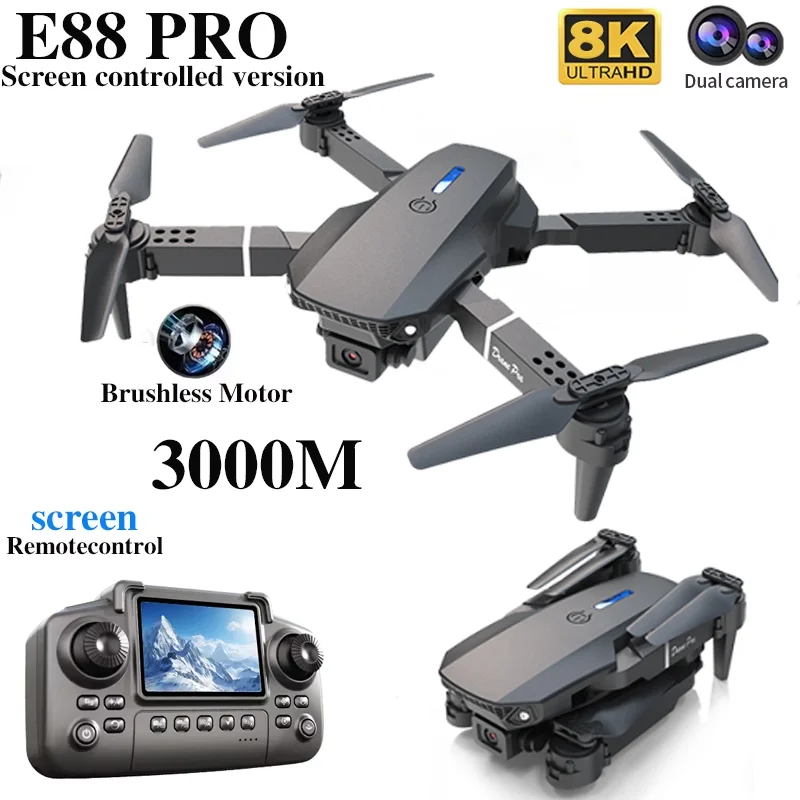 طائرة بدون طيار احترافية E88 P - مراجعة Drone Camera Hd وسعره