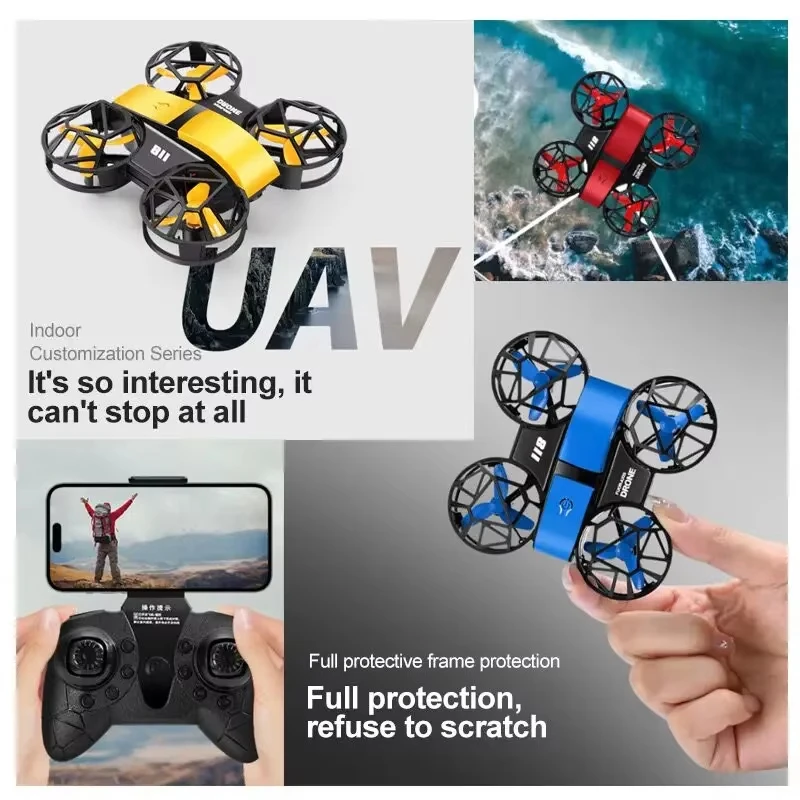 طائرة بدون طيار صغيرة D12 بكام - مراجعة Drone Camera Wide Angle وسعره
