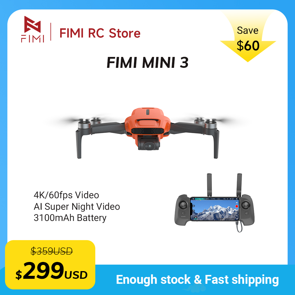 طائرة بدون طيار FIMI MINI 3 مع - مراجعة Drone Camera Lens وسعره