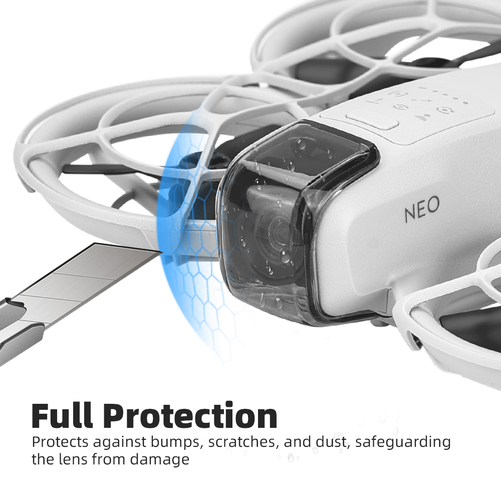 غطاء عدسة لطائرة DJI Neo بدون  - مراجعة Drone Camera Case وسعره